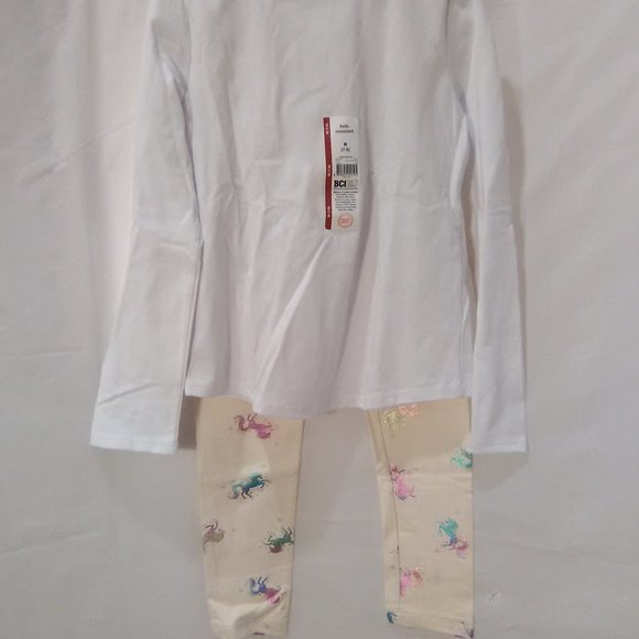 Wonder Nation Girls Long Sleeve Shirt & Unicorn Leggings Set Color Size 7/8 M - Picture 5 of 5